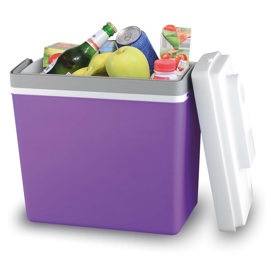 Glacière portative 23 l 55W/12V/230V violette/blanche