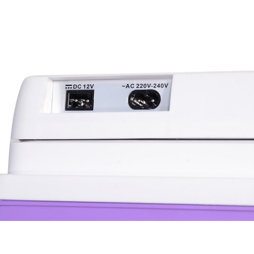 Glacière portative 23 l 55W/12V/230V violette/blanche