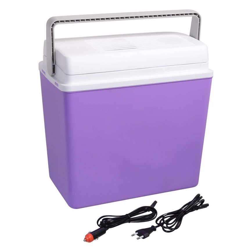 Glacière portative 23 l 55W/12V/230V violette/blanche