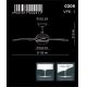 GLOBO 0306 - Ventilateur de plafond FABIOLA 1xR7S/80W/230V