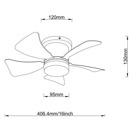 Globo - ventilateur de plafond LED dimmable LED/10W/230V 3000-6500K gris + télécommande