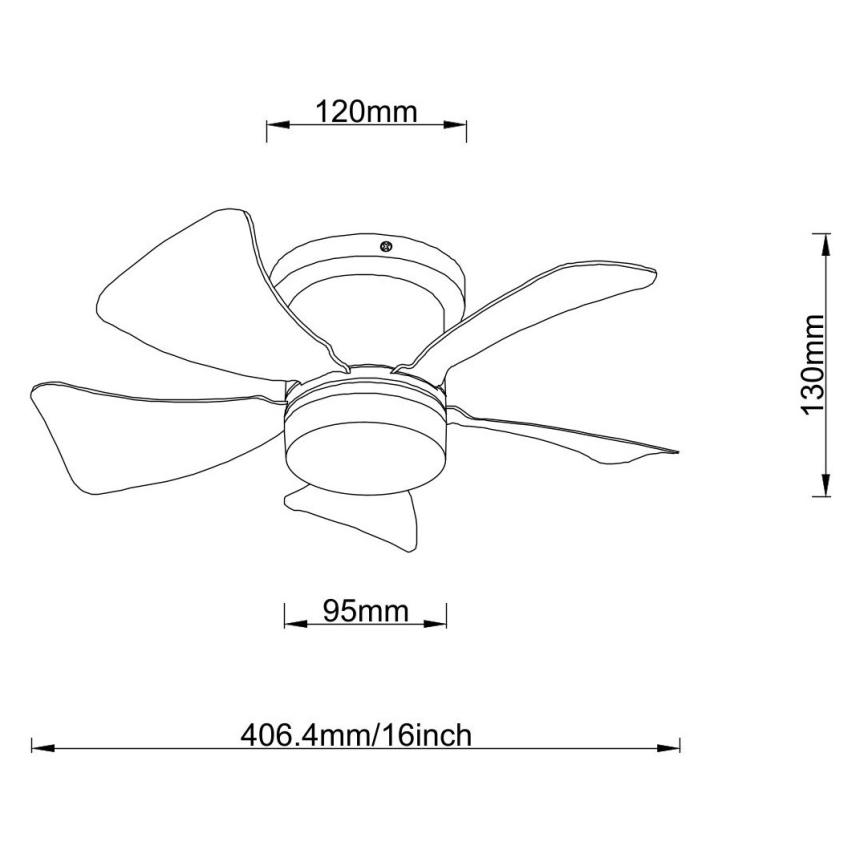 Globo - ventilateur de plafond LED dimmable LED/10W/230V 3000-6500K gris + télécommande