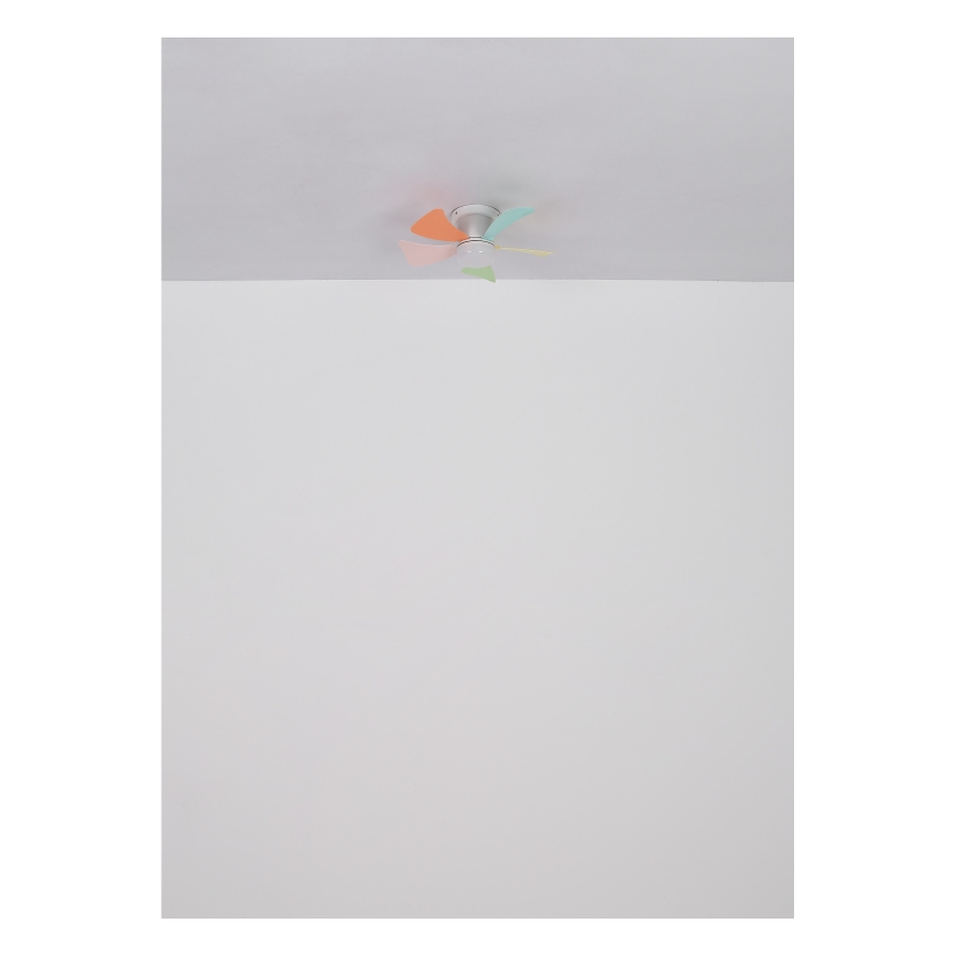 Globo - Ventilateur de plafond LED dimmable LED/10W/230V 3000-6500K multicolore + télécommande