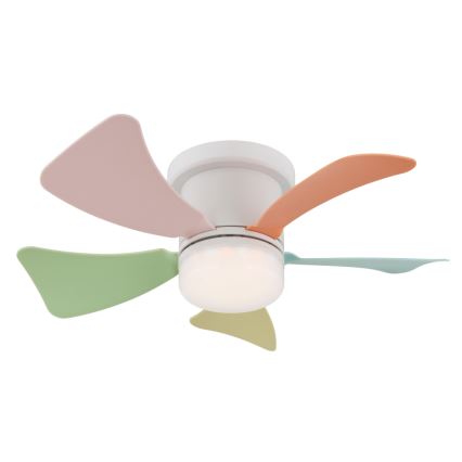 Globo - Ventilateur de plafond LED dimmable LED/10W/230V 3000-6500K multicolore + télécommande