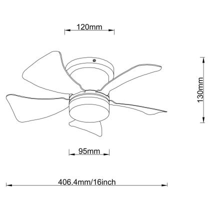 Globo - Ventilateur de plafond à intensité variable LED/10W/230V 3000-6500K blanc + télécommande