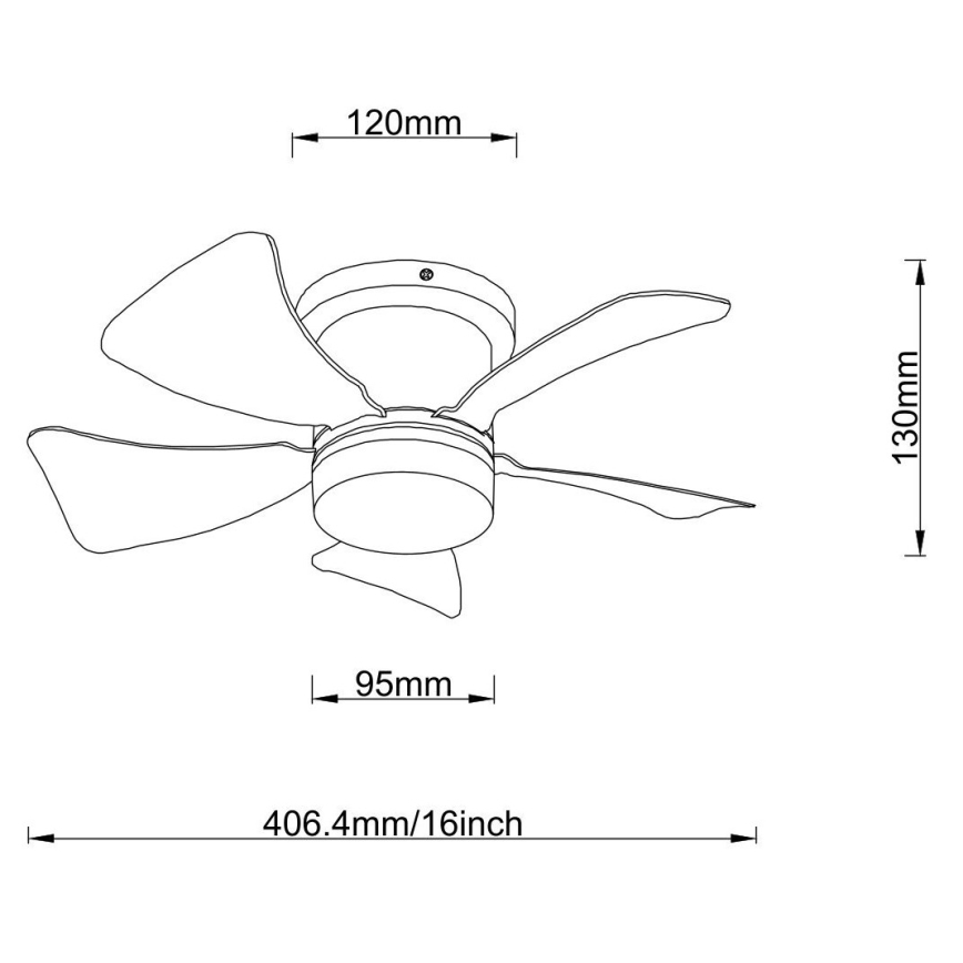 Globo - Ventilateur de plafond à intensité variable LED/10W/230V 3000-6500K blanc + télécommande
