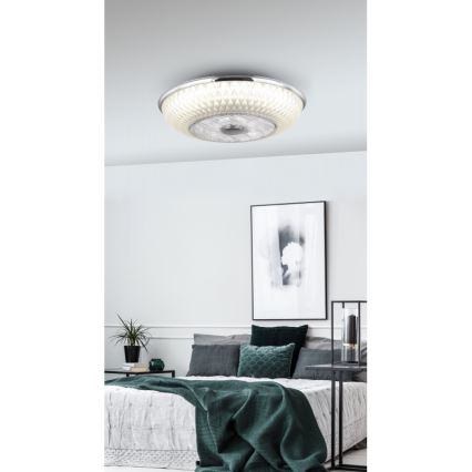 Globo 03622 - Plafonnier LED à intensité variable avec ventilateur LED/36W/230V + Télécommande