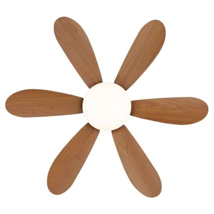 Globo - Ventilateur de plafond LED à intensité variable LED/5W/230V 2700-6500K brun + télécommande