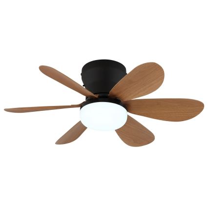 Globo - Ventilateur de plafond LED à intensité variable LED/5W/230V 2700-6500K brun + télécommande
