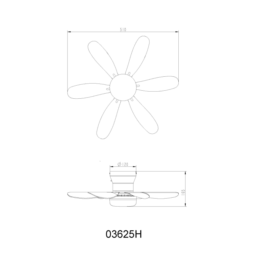 Globo - Ventilateur de plafond LED à intensité variable LED/5W/230V 2700-6500K brun + télécommande