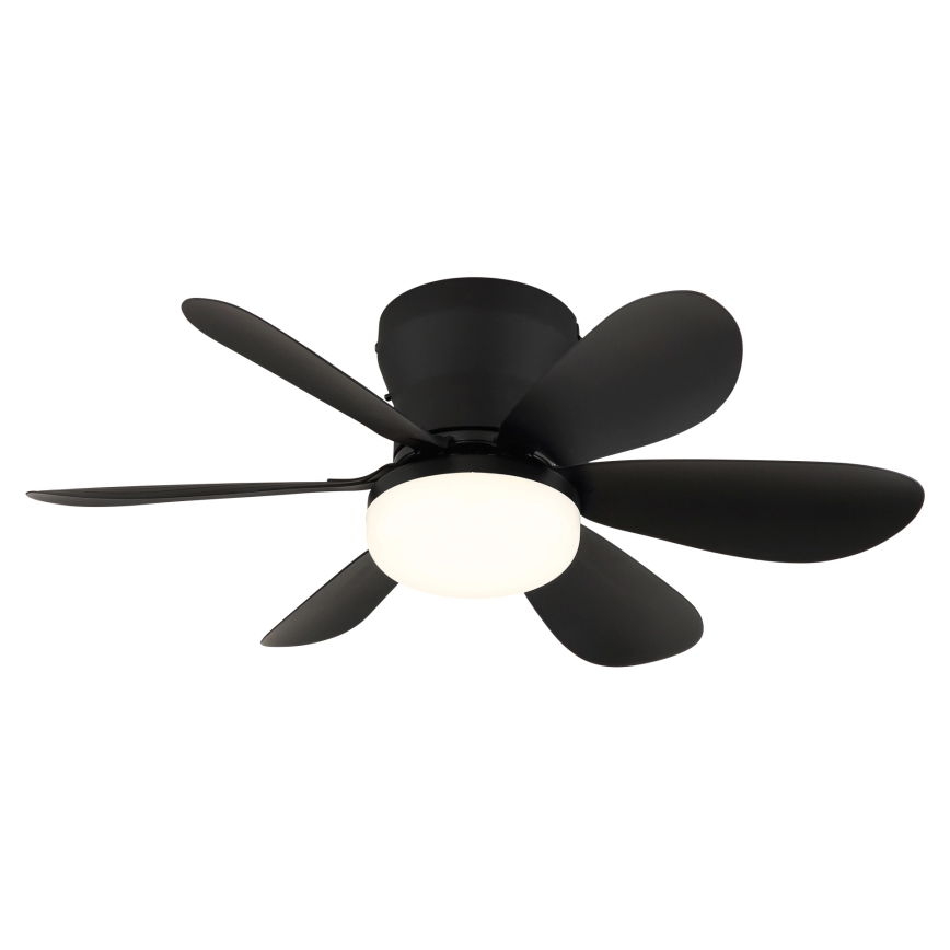 Globo - Ventilateur de plafond LED dimmable LED/5W/230V 2700-6500K noir + télécommande