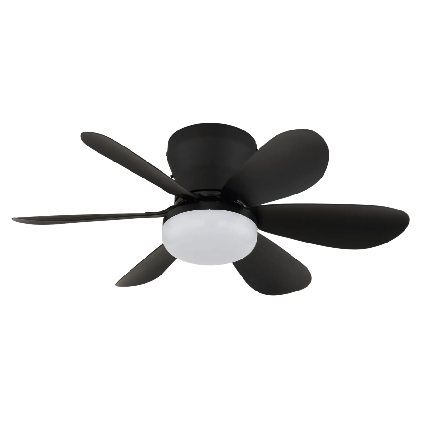 Globo - Ventilateur de plafond LED dimmable LED/5W/230V 2700-6500K noir + télécommande