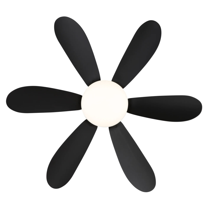 Globo - Ventilateur de plafond LED dimmable LED/5W/230V 2700-6500K noir + télécommande