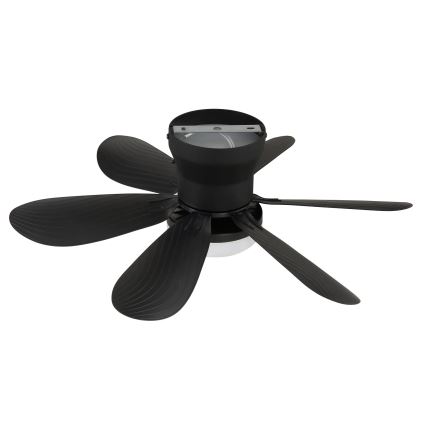 Globo - Ventilateur de plafond LED dimmable LED/5W/230V 2700-6500K noir + télécommande