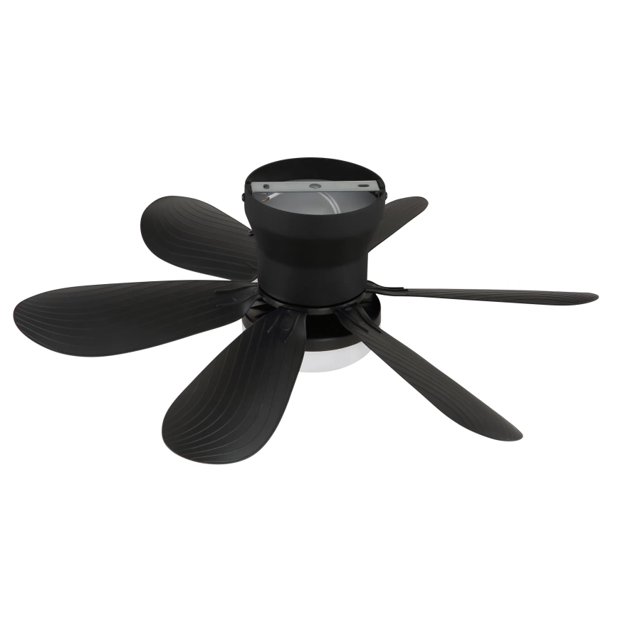 Globo - Ventilateur de plafond LED dimmable LED/5W/230V 2700-6500K noir + télécommande