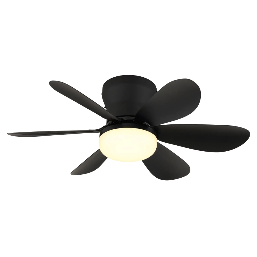 Globo - Ventilateur de plafond LED dimmable LED/5W/230V 2700-6500K noir + télécommande