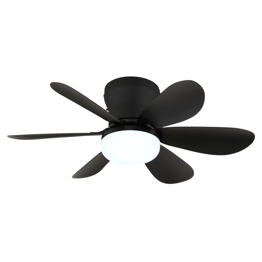 Globo - Ventilateur de plafond LED dimmable LED/5W/230V 2700-6500K noir + télécommande