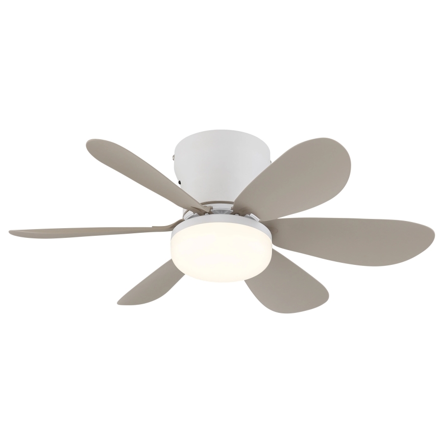 Globo - Ventilateur de plafond LED dimmable LED/5W/230V 2700-6500K beige + télécommande