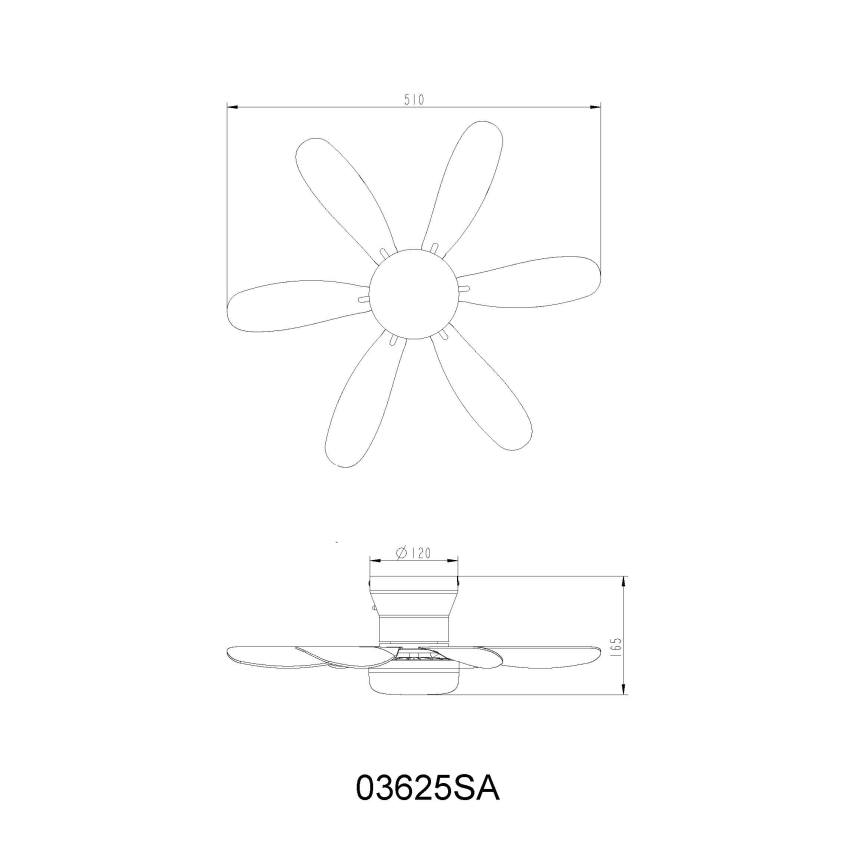 Globo - Ventilateur de plafond LED dimmable LED/5W/230V 2700-6500K beige + télécommande