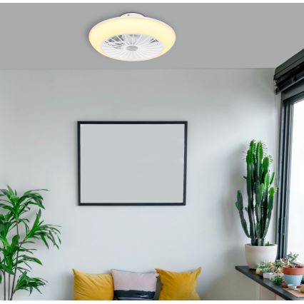 Globo 03632W - Plafonnier LED avec ventilateur LAFEE LED/18W/230V