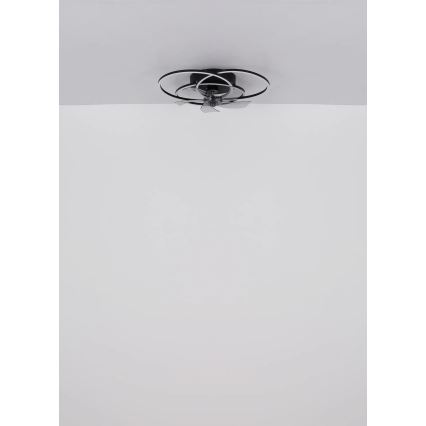Globo - Ventilateur de plafond LED dimmable 40W/230V (3000–6500K), noir + télécommande
