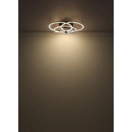 Globo - Ventilateur de plafond LED dimmable 40W/230V (3000–6500K), noir + télécommande