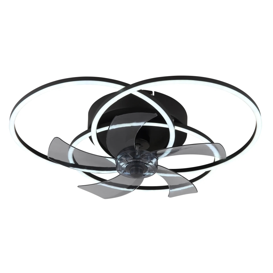 Globo - Ventilateur de plafond LED dimmable 40W/230V (3000–6500K), noir + télécommande