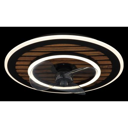 Globo - Ventilateur de plafond LED dimmable LED/36W/230V 2700-6000K noir + télécommande