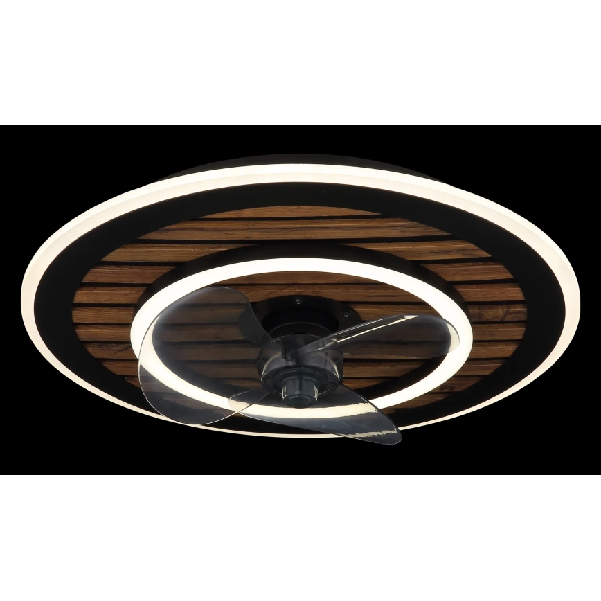 Globo - Ventilateur de plafond LED dimmable LED/36W/230V 2700-6000K noir + télécommande