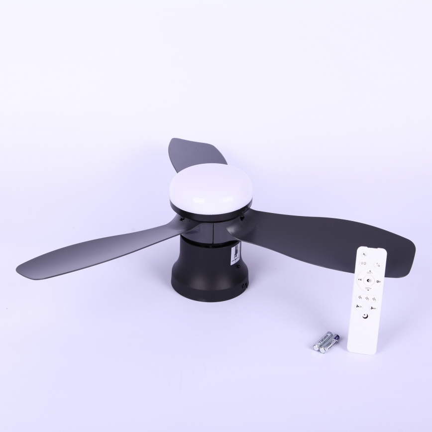 Globo - Ventilateur de plafond LED à intensité variable/15W/230V 2700-6500K noir + télécommande