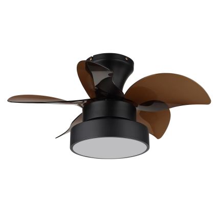 Globo - Ventilateur de plafond LED à intensité variable LED/22W/230V 3000/4500/6000K marron + télécommande