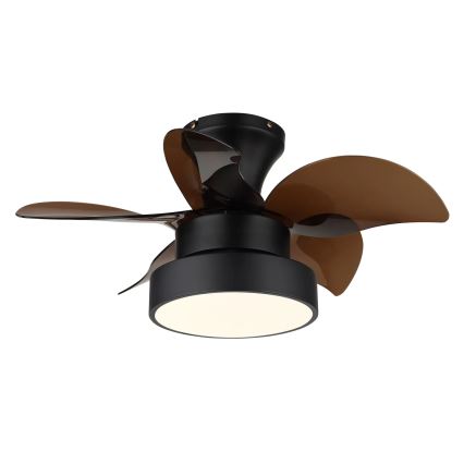 Globo - Ventilateur de plafond LED à intensité variable LED/22W/230V 3000/4500/6000K marron + télécommande