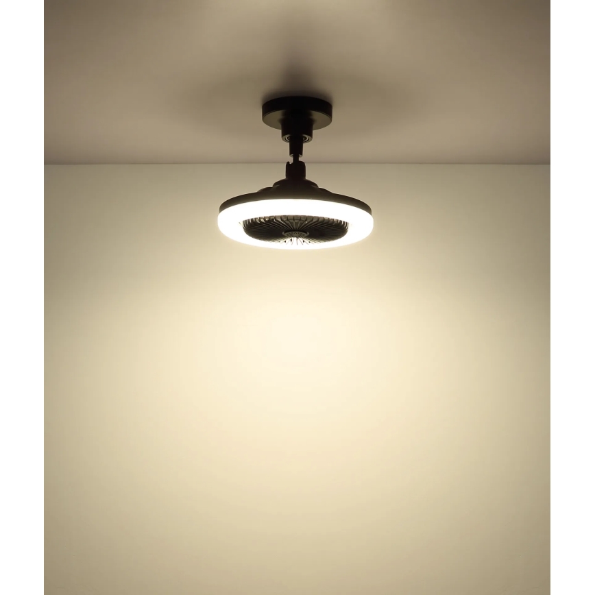 Globo - Ventilateur de plafond LED dimmable LED/20W/230V 3000-6500K noir + télécommande