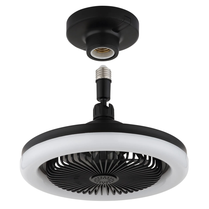 Globo - Ventilateur de plafond LED dimmable LED/20W/230V 3000-6500K noir + télécommande