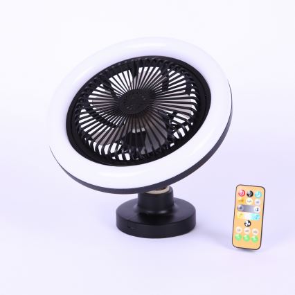 Globo - Ventilateur de plafond LED dimmable LED/20W/230V 3000-6500K noir + télécommande