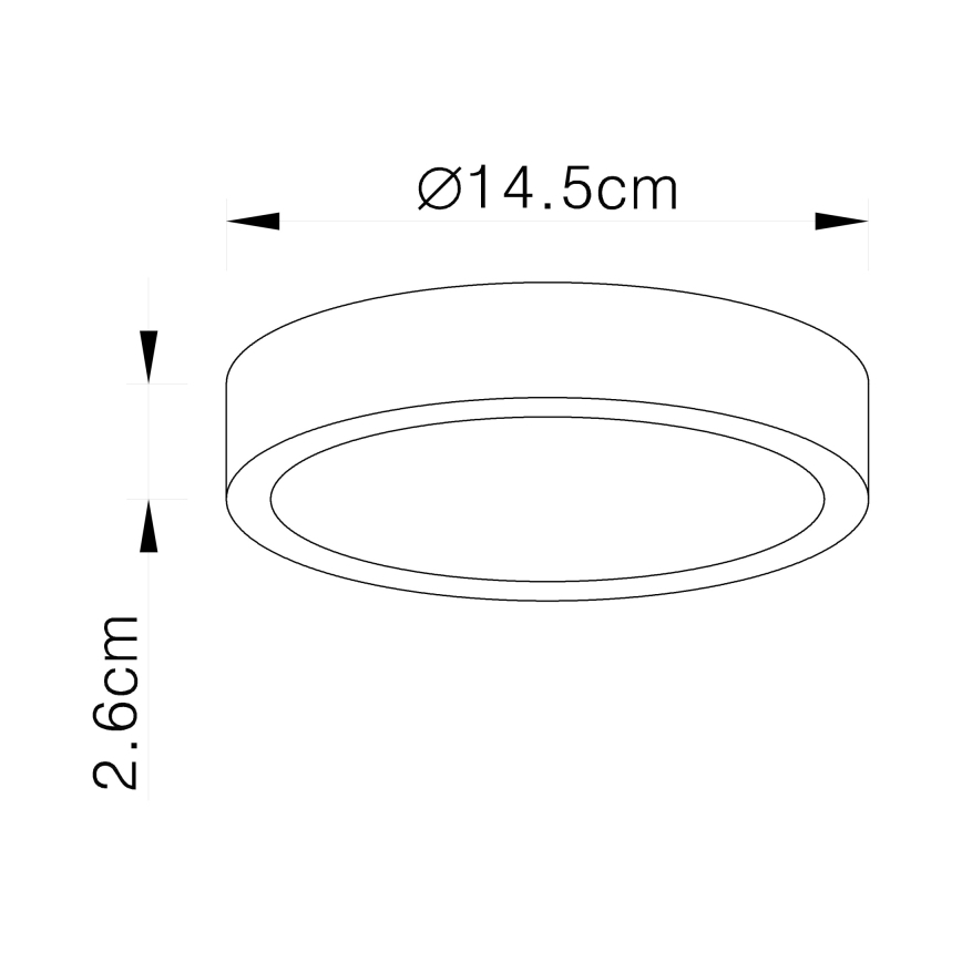 Globo - Plafonnier LED dimmable LED/15W/230V