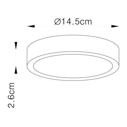 Globo 12366-15 - Plafonnier VITOS LED/15W/230V