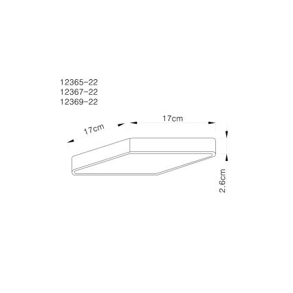 Globo - Plafonnier LED LED/22W/230V