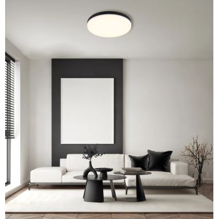 Globo - Plafonnier LED/18W/230V 4000K d. 30 cm noir