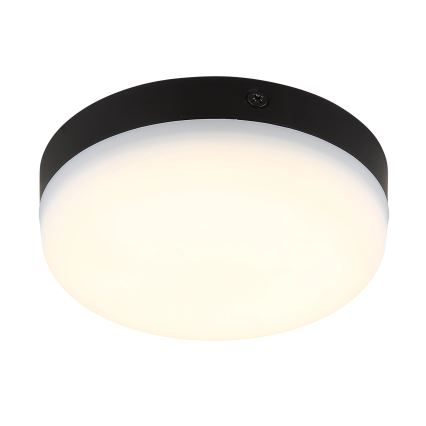 Globo - Plafonnier LED/8W/230V 4000K d. 12 cm noir