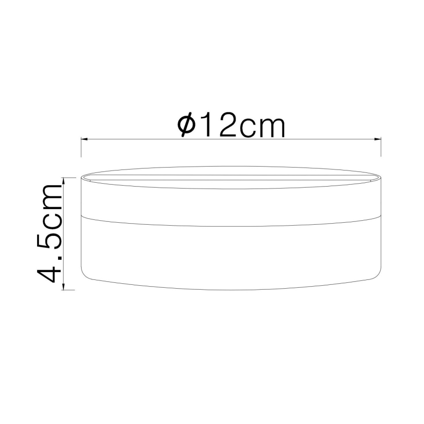 Globo - Plafonnier LED/8W/230V 4000K d. 12 cm blanc