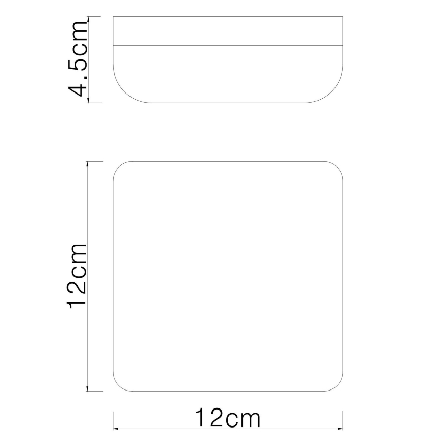 Globo - Plafonnier LED/8W/230V 4000K 12x12 cm blanc