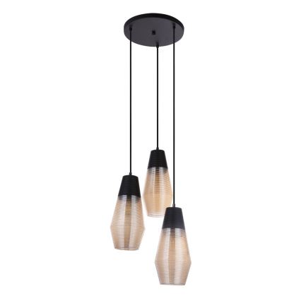 Globo 15043-3 - Suspension avec fil WAYNE 3xE27/60W/230V
