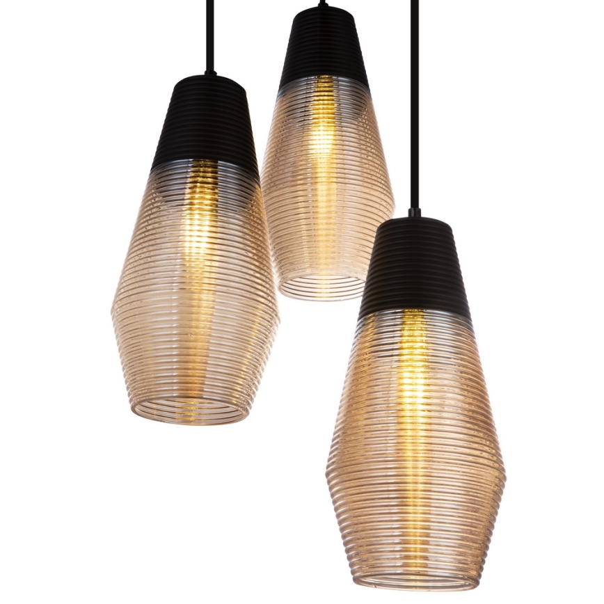 Globo 15043-3 - Suspension avec fil WAYNE 3xE27/60W/230V