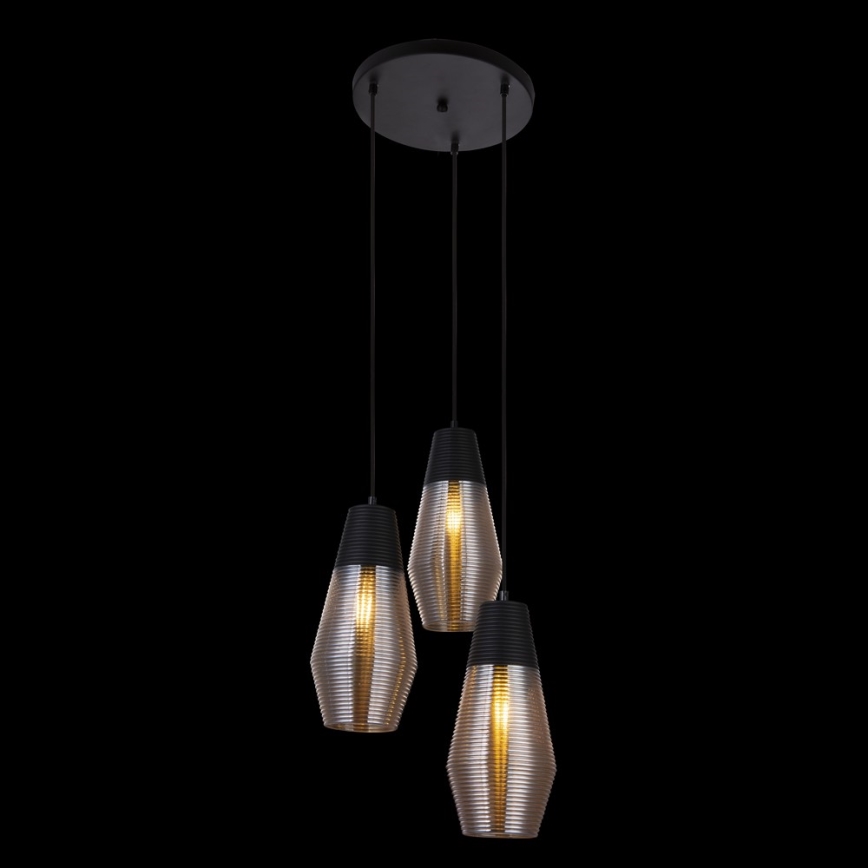 Globo 15043-3 - Suspension avec fil WAYNE 3xE27/60W/230V