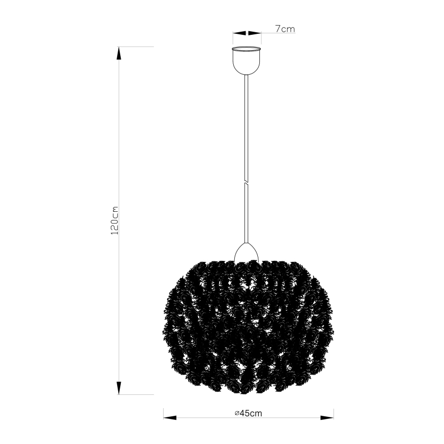 Globo - Suspension filaire 1xE27/40W/230V