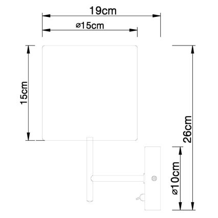Globo 15185W - Applique murale PACO 1xE14/40W/230V
