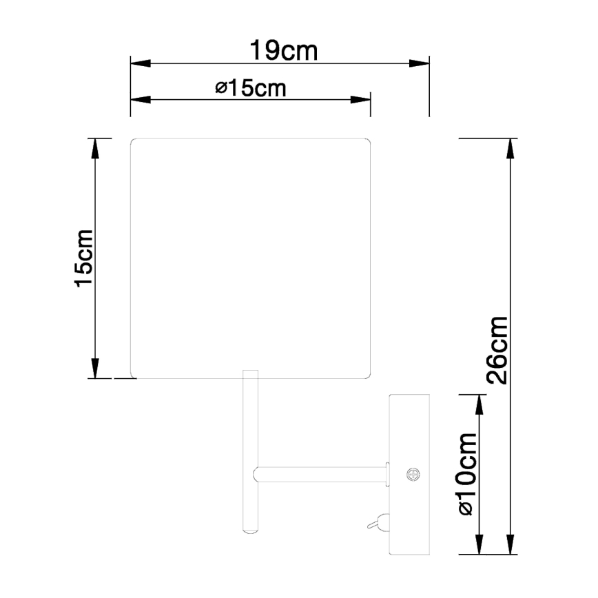 Globo 15185W - Applique murale PACO 1xE14/40W/230V
