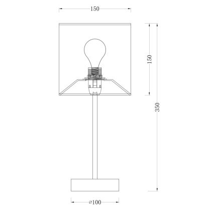 Globo 15188T - lampe de table AMY I 1xE14/40W/230V