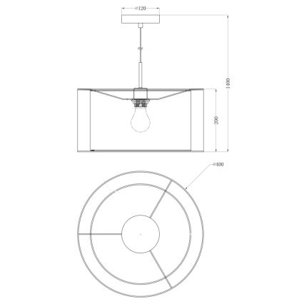 Globo - filaire 1xE27/60W/230V